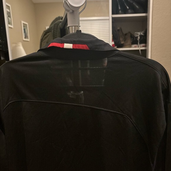 Arizona Cardinals Adult Dri-fit Black Polo NFL Authentic Button Up Fits like XL - Picture 9 of 10